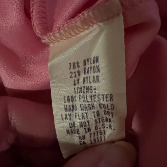 🚫SOLD🚫 Vintage Betsey Johnson Pink Sheer Midi Dress - Picture 7 of 7